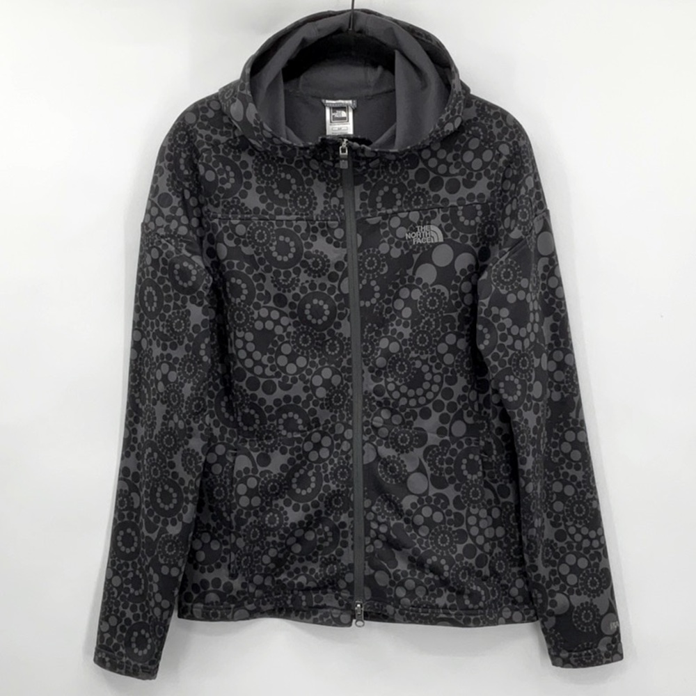 The North Face TKA Stretch Hooded Printed Zip Up Size Small